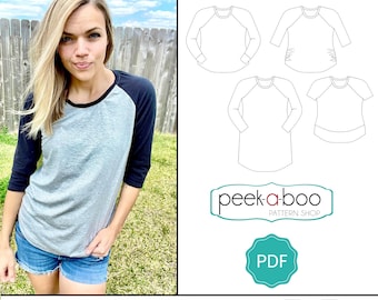 Women's Essential Raglan PDF Sewing PAttern