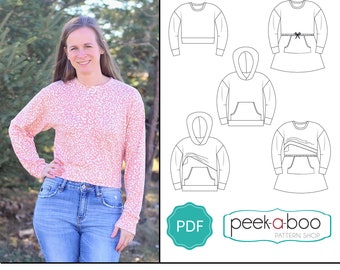 Women's Saturday Sweatshirt Sewing Pattern