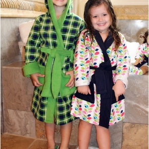 Comfy  Cozy Robe: Bath Robe Sewing Pattern, 18&quot; Doll Robe Pattern