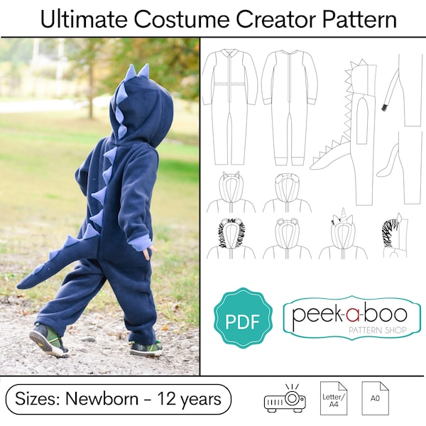 Modello per la creazione di costumi definitivo: modello di costume per bambini