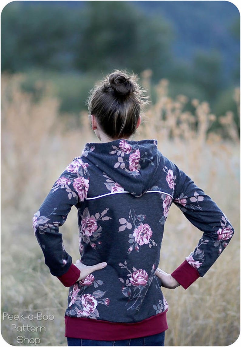 Hyak Hoodie PDF Sewing Pattern Women's Hoodie Pattern / Etsy