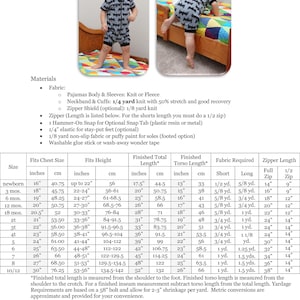 Classic Zipper Pjs: Footie Pajamas Pattern, Footed Pajamas Pattern ...