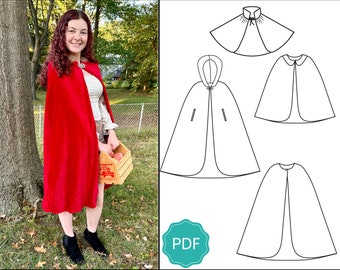 Adventure Cape Sewing Pattern | Cloak Sewing Pattern