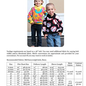 Varsity Cowl Neck Sewing Pattern / Boys Cowl Neck PDF Sewing Pattern / Pullover PDF Pattern / Boys Shirt Pattern / Cowl Neck Pattern image 3