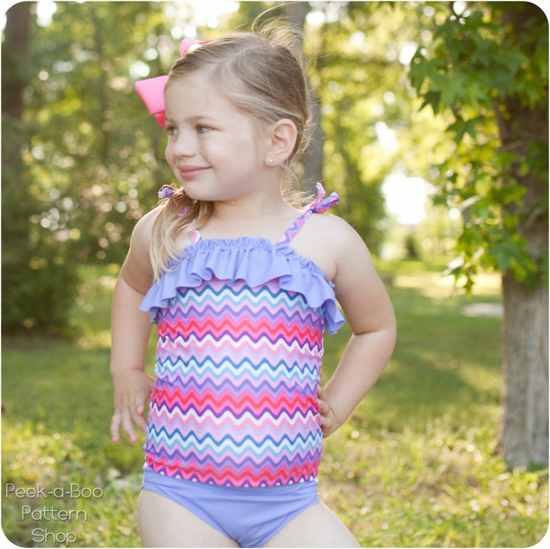 Paradise Bay Tankini Girls Swimsuit Pattern Baby Swimsuit Etsy