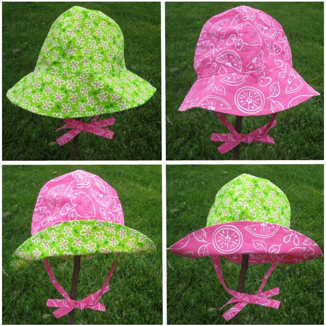 4 in 1 Sun Hat Sun Hat Pattern PDF Sewing Pattern Etsy