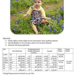Jack and Jill Shortalls: Jon Jon PDF Pattern, Romper PDF Pattern, Overalls PDF Pattern, Baby, Toddler, Child image 5