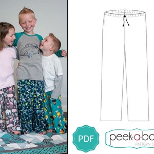 Pajama Party Pants: Pajama Pants Sewing Pattern