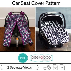 Lullaby Line Car Seat Cover Sewing Pattern image 1