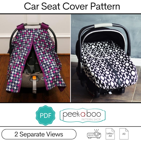 Lullaby Line Car Seat Cover Sewing Pattern