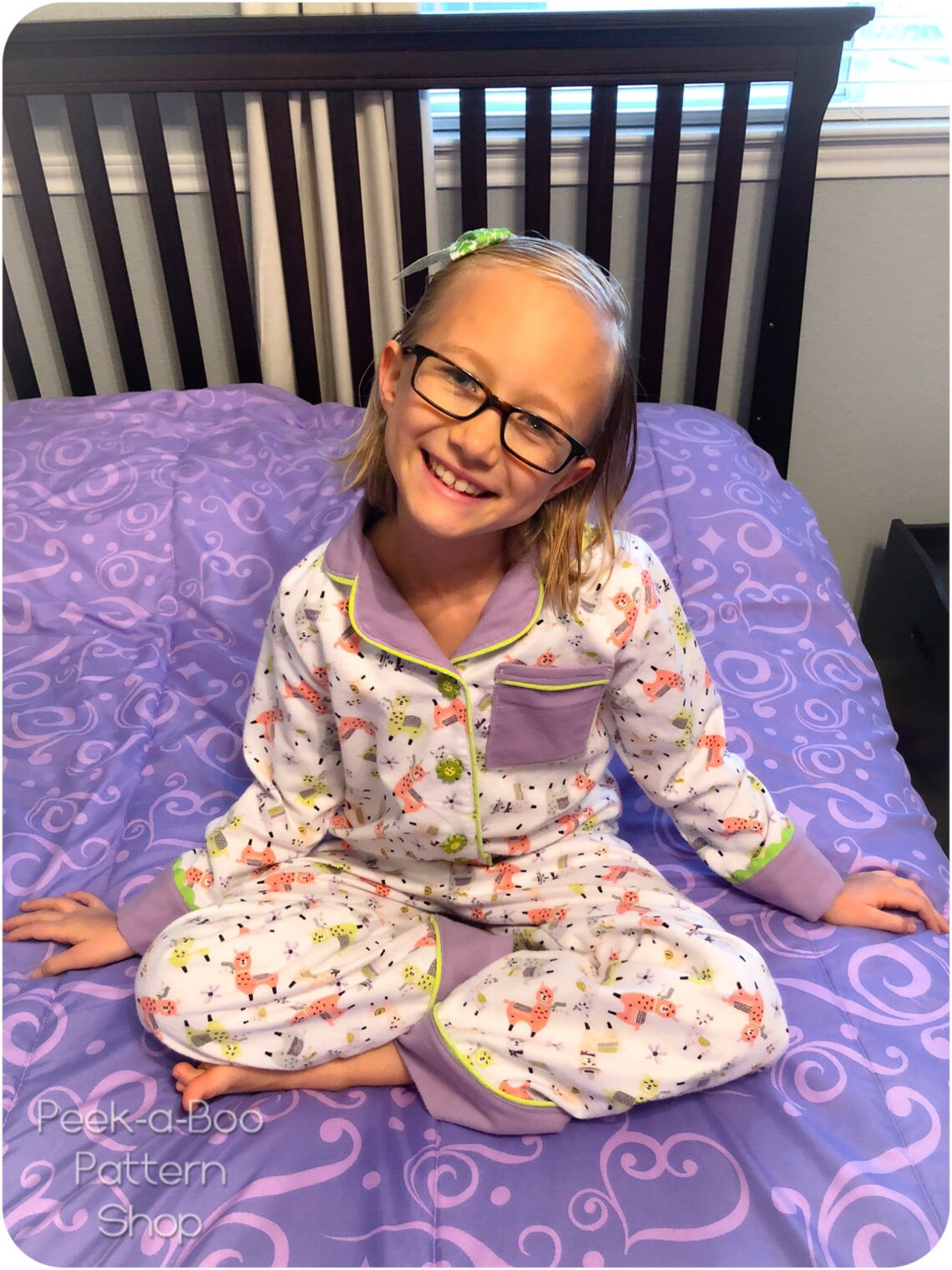 Sweet Dreams ButtonUp PJ Set Childrens Pajamas Pattern Kids Etsy