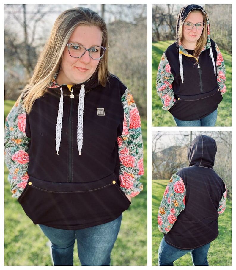 Erwachsene Anorak Jacke PDF Schnittmuster Bild 4