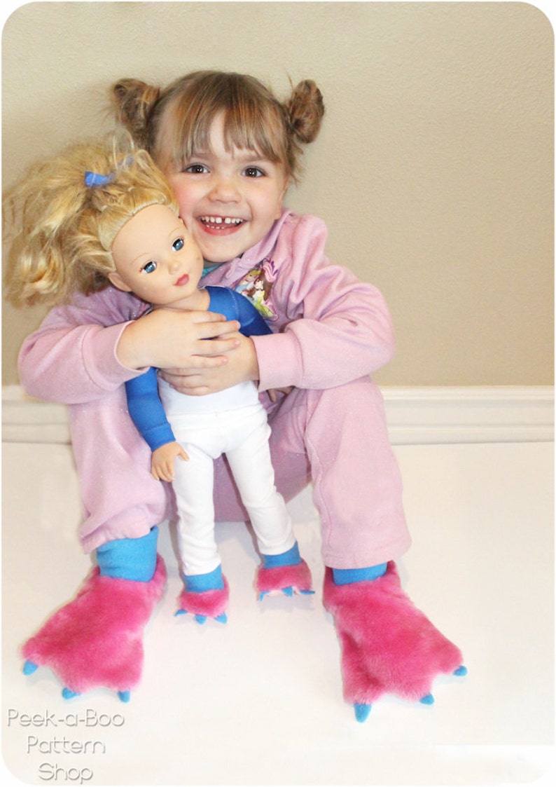 Wild Thing Slippers: Slipper Sewing Pattern, Monster Feet, Duck Feet image 1