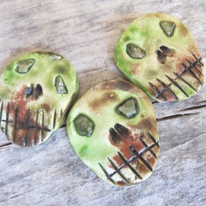 Set of Elder Futhark Runes skull runes with unakite stone eyes, witchcraft supplies, divination, occult, gifts for witches, heathen, image 7