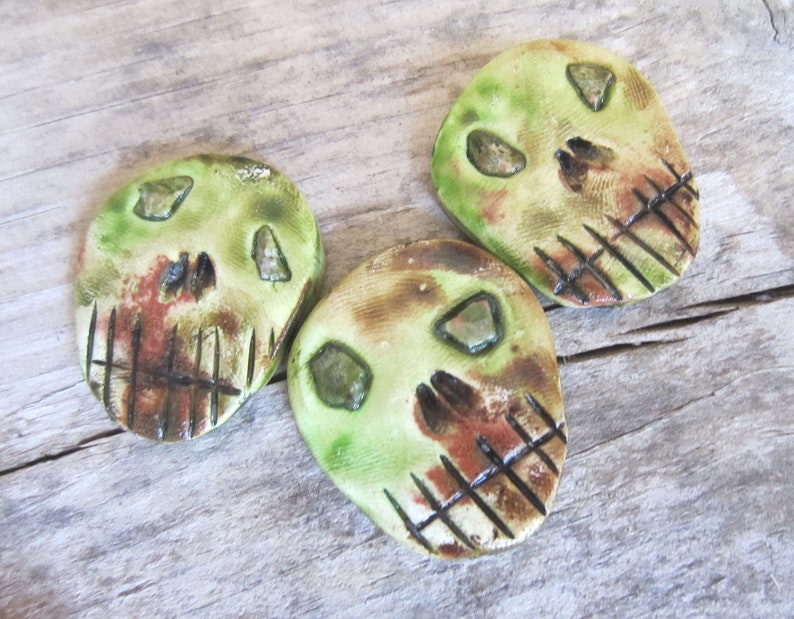 Set of Elder Futhark Runes skull runes with unakite stone eyes, witchcraft supplies, divination, occult, gifts for witches, heathen, image 7