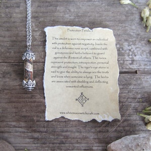 witchcraft amulet protection wiccan jewelry witchy necklace occult magick witch gift wicca wiccan herbs spells magick metaphysics image 5