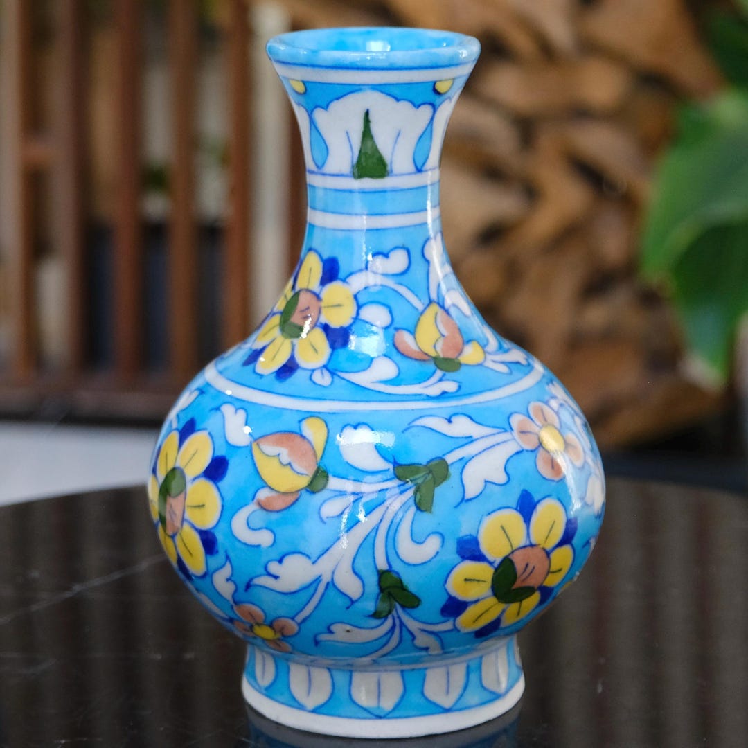 Jaipur Blue Pottery Vase
