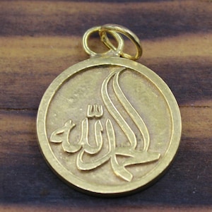Ancient Ottoman Bronze Coin Pendant | Intaglio Style | Solid 925 Sterling Silver | Unique Historical Jewelry | Unisex Gift | Gift For Her