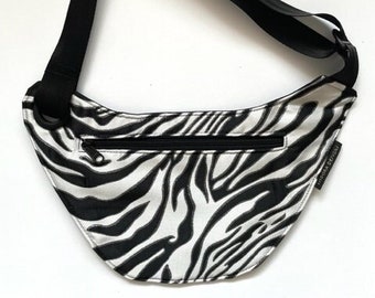 Zebra Crossbody Bag Purse,  black and white animal zebra purse, zebra print Purse, Animal Crossbody, Ready-to-Ship