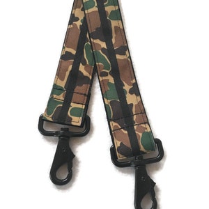 Messenger straps, crossbody strap, camo camoflauge strap, army mom strap, checkered racing strap, military strap, Grey Gray, Geometric image 2