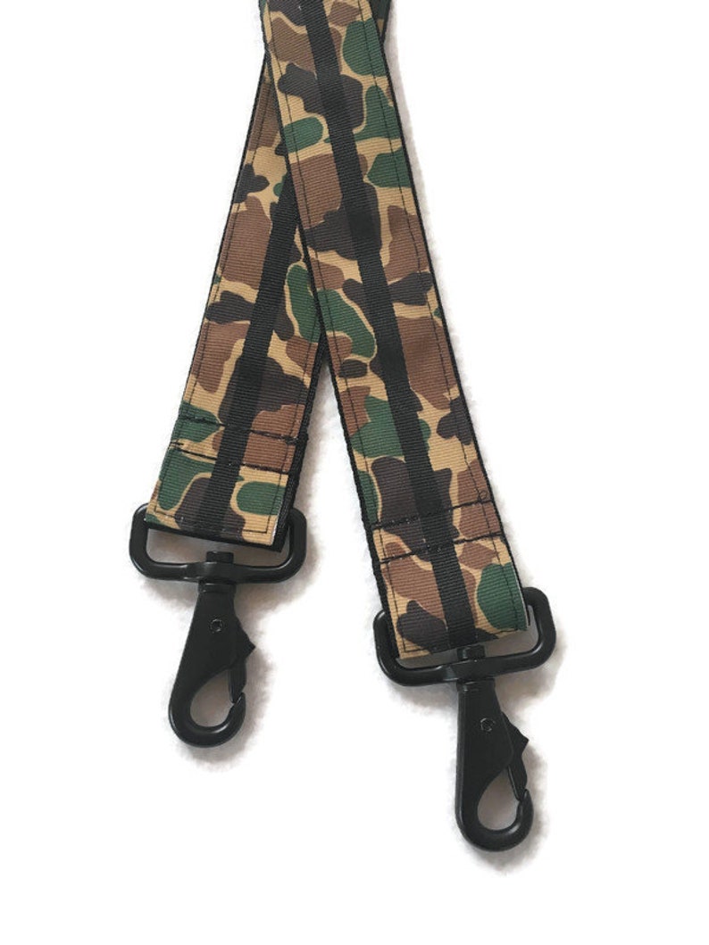 Messenger straps, crossbody strap, camo camoflauge strap, army mom strap, checkered racing strap, military strap, Grey Gray, Geometric image 2