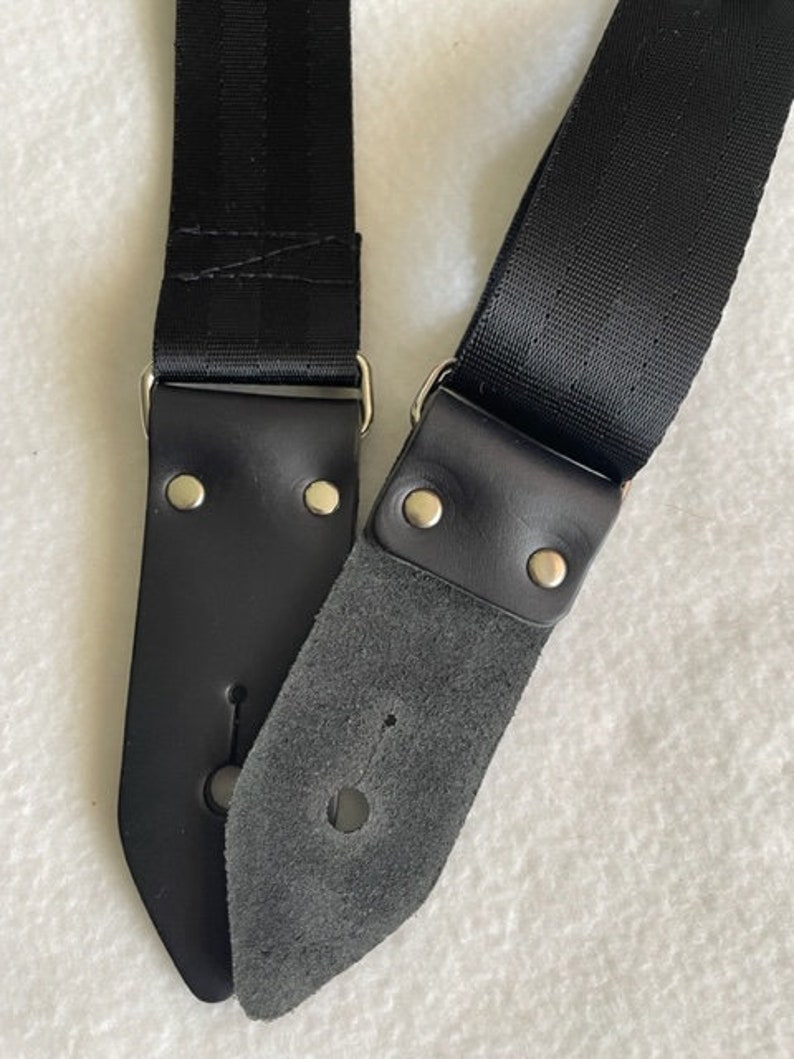 Crossbody Strap in Black hardware, Nickel hardware, made of 1 1/2 seat belt webbing, travel, gym, messenger strap, Guitar Straps image 8