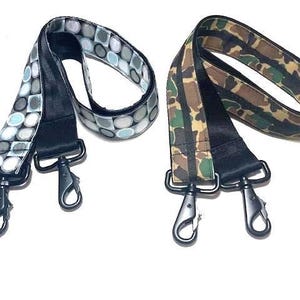 Crossbody Strap:  Camo Military, Blue