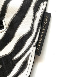 Zebra Crossbody Bag Purse, black and white animal zebra purse, zebra print Purse, Animal Crossbody, Ready-to-Ship image 4