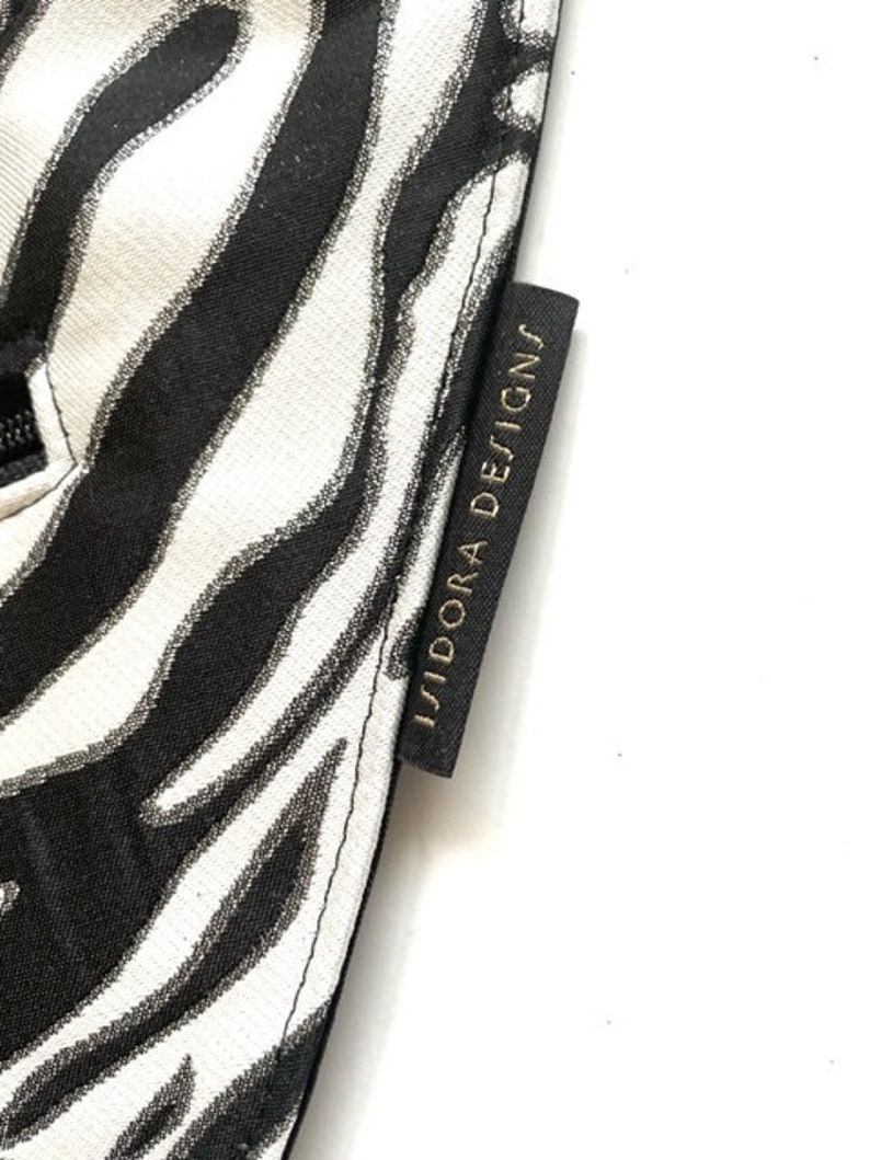 Zebra Crossbody Bag Purse, black and white animal zebra purse, zebra print Purse, Animal Crossbody, Ready-to-Ship image 4