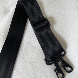 Black Crossbody Strap for bag, Strap in Black hardware, crossbody bag, handbag strap image 3