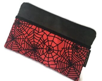 50% off Ready-to-Ship - Halloween clutch, halloween purse, Little Clutch, Evening Bag, spiderweb Clutch