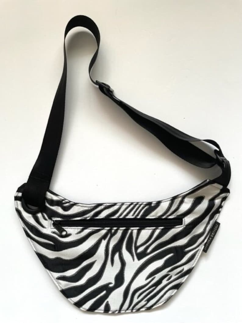 Zebra Crossbody Bag Purse, black and white animal zebra purse, zebra print Purse, Animal Crossbody, Ready-to-Ship image 1