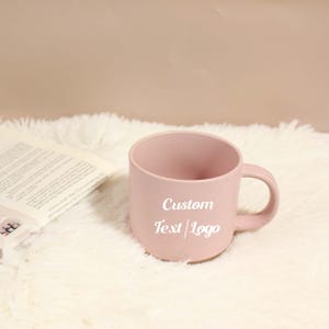 Custom Ceramic Mug, Engraved Logo Coffee Mug, Tea Cup, Ceramic Mug, Personalize Mug with Company Logo, Engraved Logo Mug, Employee Gifts