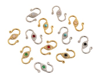 5pcs/lot Non Tarnish Stainless Steel Bracelet/Necklace Hook Clasp Connectors, Chain Connector Hook Closure, Jewelry Findings, CY-3394