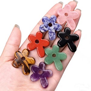 Natürliche Edelstein Blume Charms für DIY Schmuckherstellung, Cystal Schmuckzubehör, DIY Schmuckherstellung Zubehör