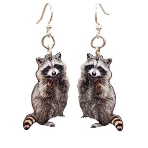 Raccoon Earrings #1727