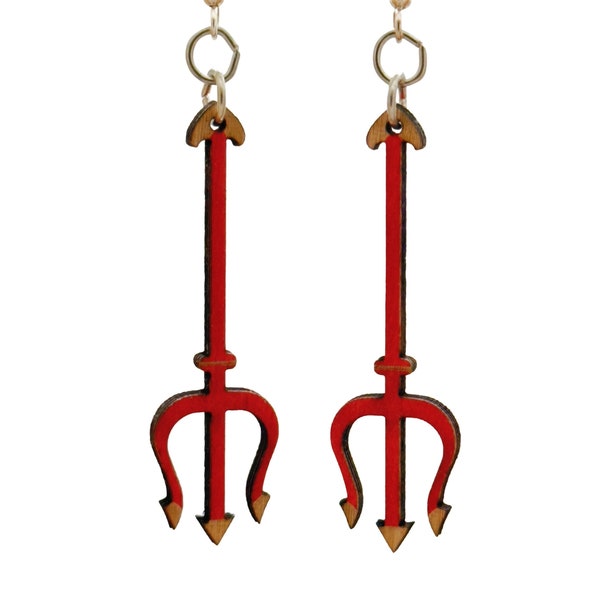 Devils Pitchfork Earrings #1746