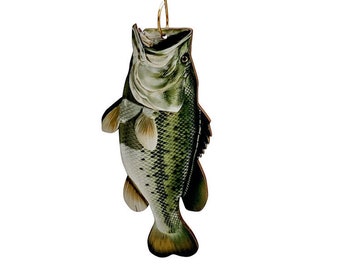 Colorful Bass Fish Ornament #9889