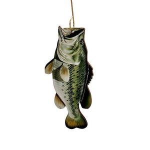 Home Decor Organization And Storage Personalized Green Bass Fish Largemouth  Flat 2D Easter Tree Ornaments Decorations Rear View Accessories Mini  Ornaments 
