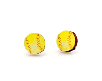 Softbal Stud Oorbellen #3065