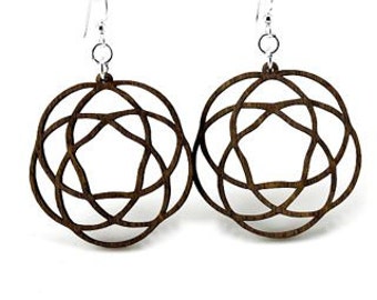 Keltic Knots - Laser Cut Wood Earring