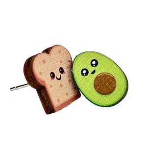 Avocado Toast Stud Earrings #3102