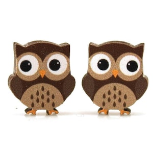 Pendientes Owl Stud