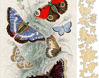 Whimsical Wooden Puzzle - Butterfly Fields Forever #6762