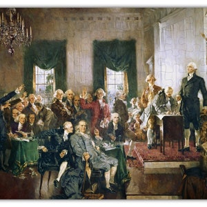 Signing of the Constitution Puzzle #6780 - Wooden Jigsaw Puzzle - 160pcs