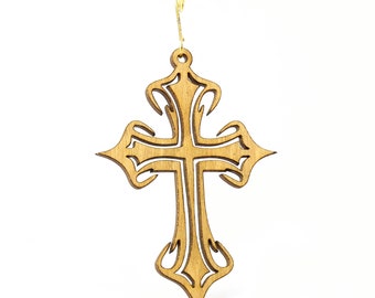 Cross Wood Ornament