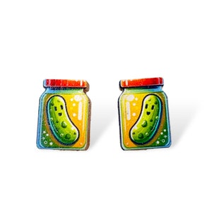 Pickle Jar Stud Earrings