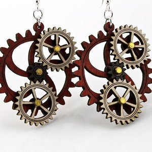 Kinetic Gear Earrings - Hugo #5005A