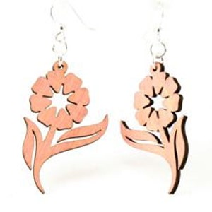 Daisy Flower Earrings - Laser Cut from Sustainable Materials