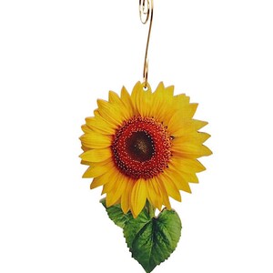 Leuchtendes Sonnenblumen Ornament - Laser cut - Made in USA